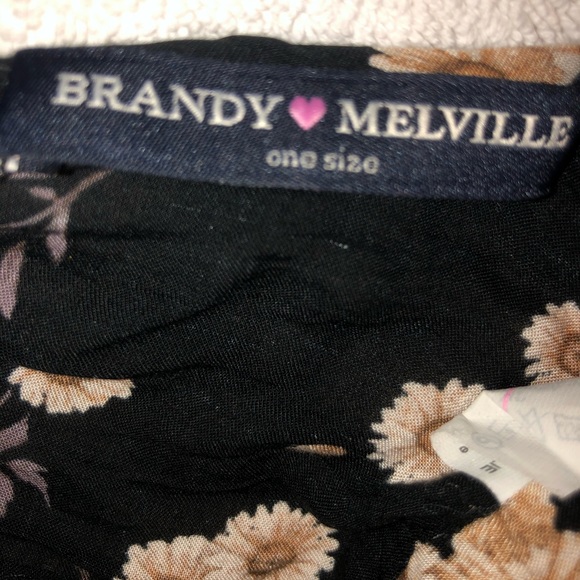 RARE Brandy Melville Floral Tie shirt - Picture 4 of 4